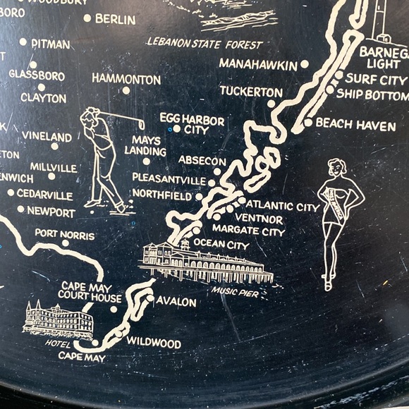 VTG New Jersey Tin Souvenir Tray - Picture 3 of 6